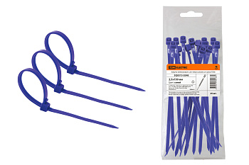 Хомуты нейлоновые 2,5х150мм (синий) (25 штук) TDM