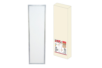 Ультратонкая светодиодная панель серии СВО 295 х1195, 36Вт, 3000К,  хром, Народная (без драйвера)