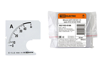 Шкала Ш72   40/5А-1,5 (для А72 Х/5А) TDM