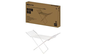 Сушилка для белья электрическая, СБ-2, 230 Вт, 20 прутьев, напольная, TDM