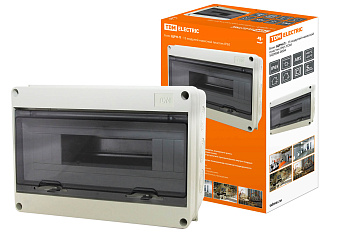 Бокс ЩРН-П-15 модулей навесной пластик IP65 TDM