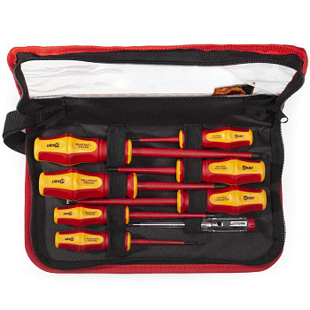 Набор диэлектрических отверток НИО-08 серии ПРОФИ КВТ (5/20шт уп)