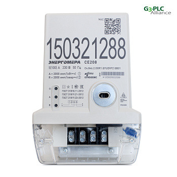 Энергомера CE208 C4.846.2.OR1.QYUDVFZ BLR01 SPds 5-100А однофазный, многотарифный