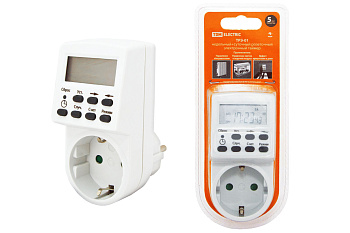 Таймер розеточный ТРЭ-01-1мин/7дн-20on/off-16А (недельный) TDM