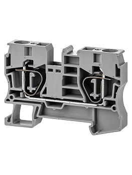 Зажим клеммный безвинтовой (ЗКБ) 16мм2 100А серый TDM