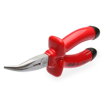 Длинногубцы изогнутые диэлектрические 200 мм серии ЭКСПЕРТ