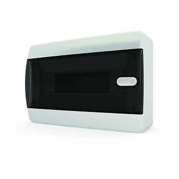 Щит навесной CNK 40-12-1 12 мод. IP41, прозрачная черная дверца UIC-KP12-N-12-41-K01
