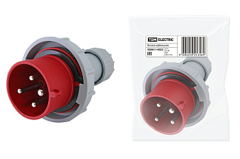 Вилка кабельная IP67 32А 3Р+РЕ 380В TDM