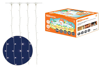 Гирлянда новогодняя "Занавес" 1,5х1,5 м, белый свет, наружное использование, IP44, TDM