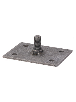 Монтажная пластина 120х120 мм для изоляционной штанги, М16, термодиффузия TDM