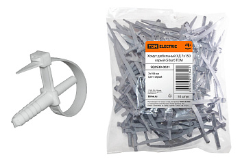 Хомут дюбельный ХД 7х150 серый (50шт) TDM