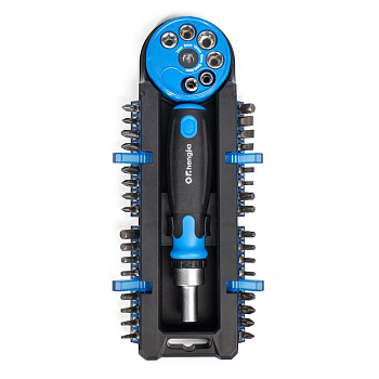 Отвертка реверсивная с битами, 39 предметов, серия «МАСТЕР» НБ-39 (КВТ)