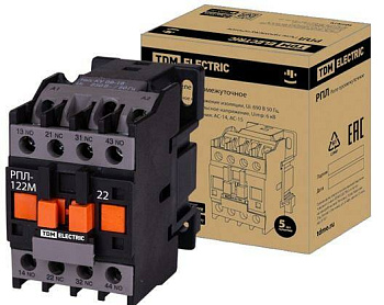 РПЛ-131М УХЛ4Б, 16А, 230В 50Гц, 3НО+1НЗ TDM