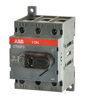 Рубильник OT63F3 до 63А 3х-полюсный ABB +1