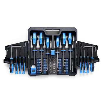 Набор отверток с битами, 63 предмета, серия «МАСТЕР» НБ-63 (КВТ)