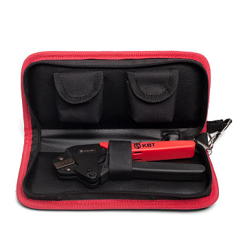 Миниатюрные пресс-клещи с тефлоновым покрытием с 3-мя матрицами набор CTM (КВТ)