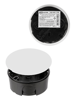 Монтажная коробка У195 СП D75х30 мм, крышка, IP20, инд. штрихкод TDM