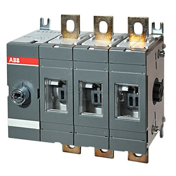 Рубильник OT250E03 до 250А 3-полюсный (без ручки управления)						