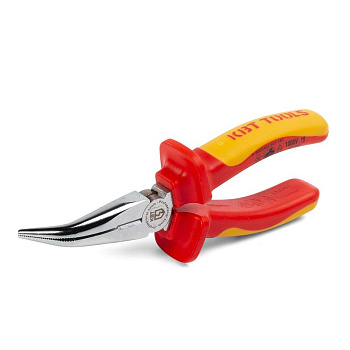 Длинногубцы изогнутые диэлектрические 160 мм ПРОФИ