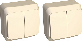 Выключатель Этюд 2кл. о/п крем (Schneider Electric) 