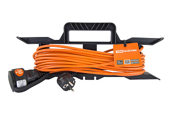 Удлинитель-шнур силовой на рамке УШз10 TDM (штепс. гнездо, 30м ПВС 3х0,75)