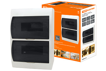 Бокс ЩРН-П-24модуля навесной пластик IP41 TDM +1