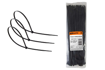 Хомут 3,6х300мм нейлон (черный) (100шт) TDM 