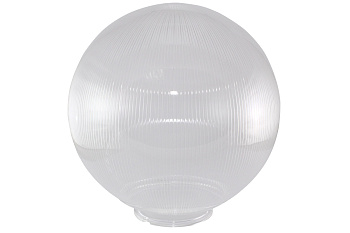 Рассеиватель шар ПММА 400 мм прозрачный призма (байонет 145 мм) TDM