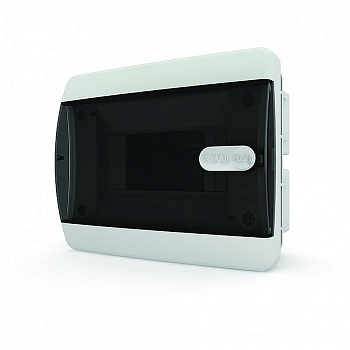 Щит встраиваемый CVK 40-06-1 6 мод. IP41, прозрачная черная дверца