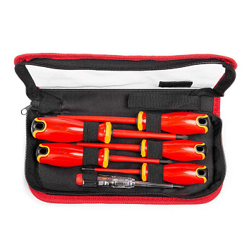 Набор диэлектрических отверток НИО-2206-S серия ПРОФИ из стали S2 КВТ НЕЗАКУПАТЬ